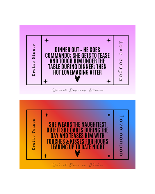 His & Her Love Coupons Bundle