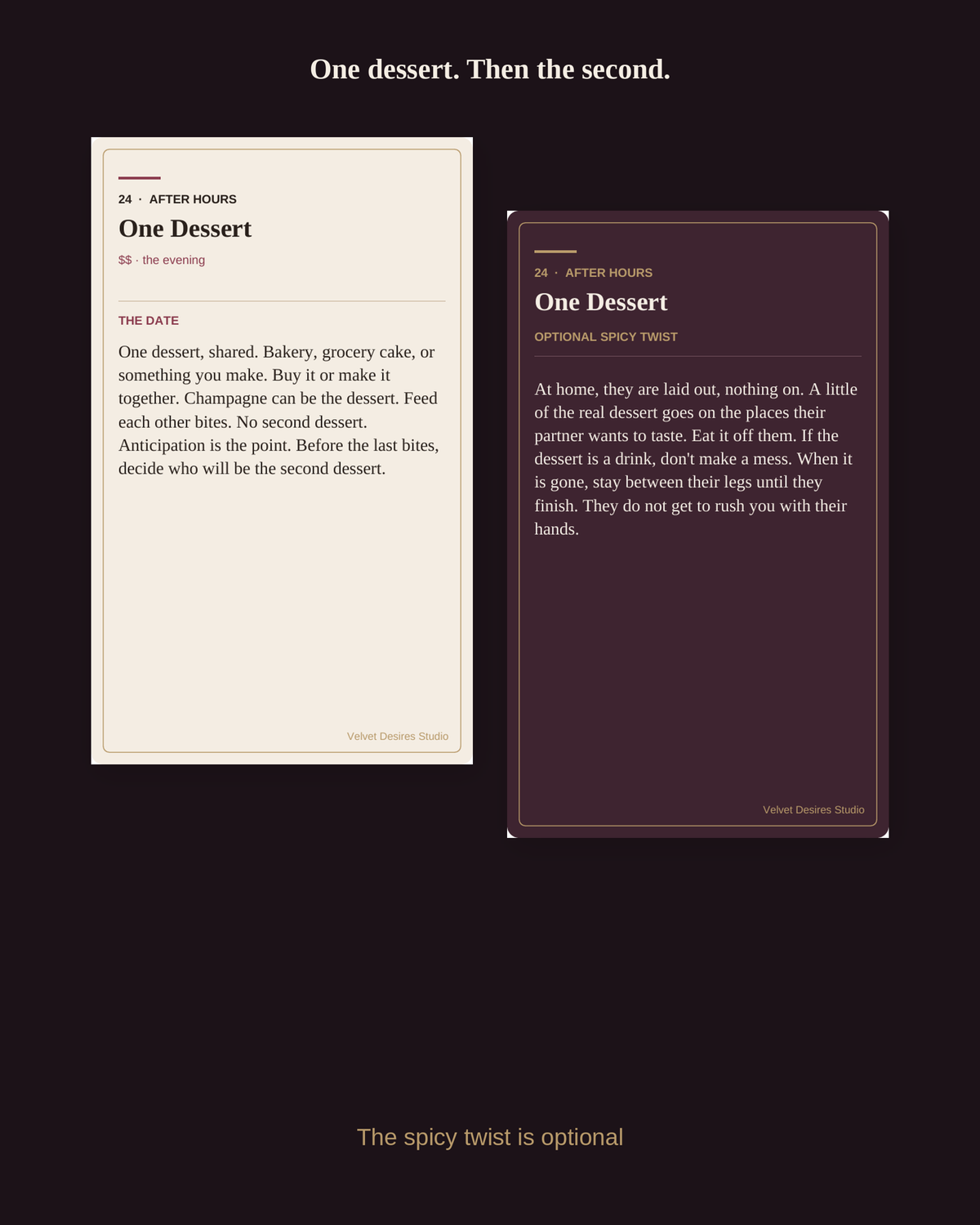 After Hours Date Night Cards